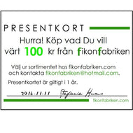 Gift card SEK100 / Presentkort 100 kr